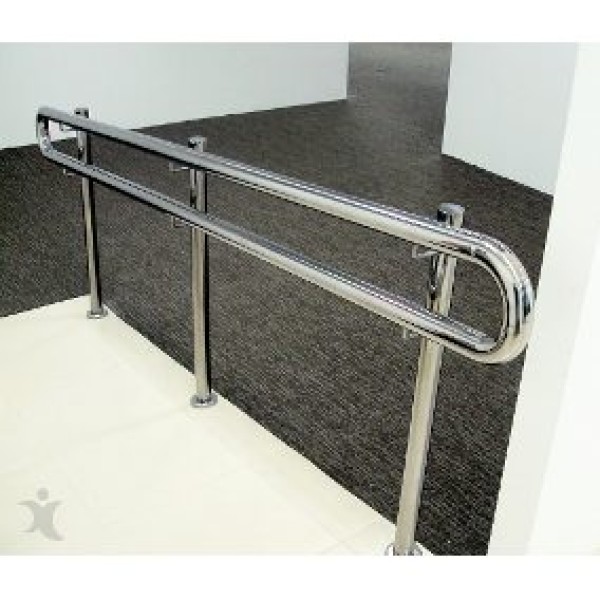 Corrimão inox acessibilidade 