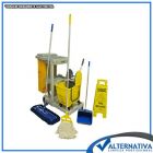carrinho de limpeza multifuncional kit 3 completo