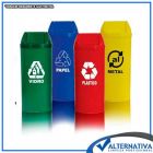 Cestos de lixo para coleta seletiva MG