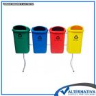 Kit de lixeiras para coleta seletiva MG