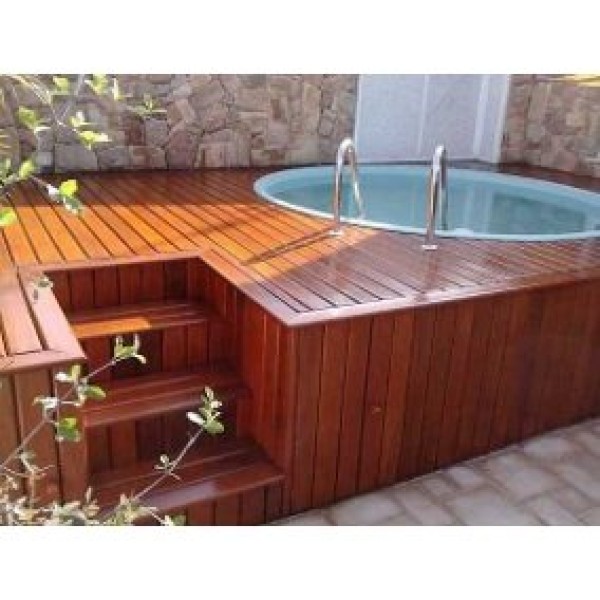 Deck de madeira para piscina preço
