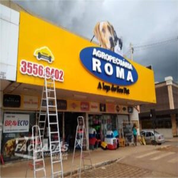 fachada de loja em acm