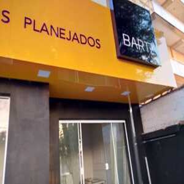 fachada de loja em acm