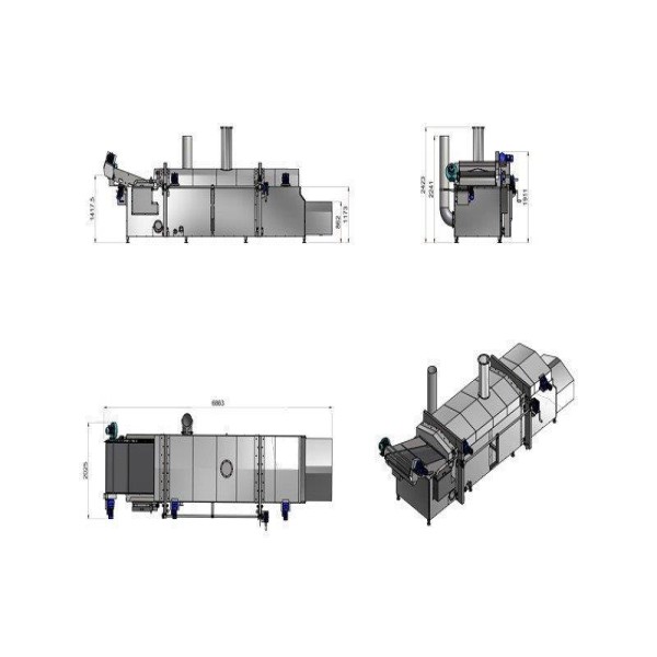 Máquina para fritar batata