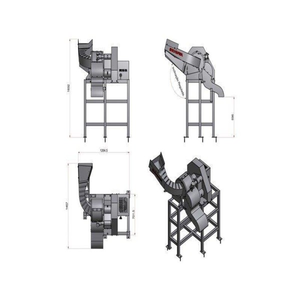 Cortador de batata chips industrial