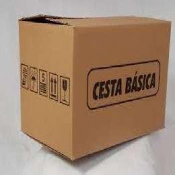 Caixa de papelão para cesta básica