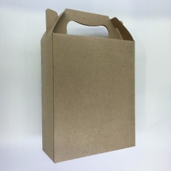 Caixa de papelão tipo maleta