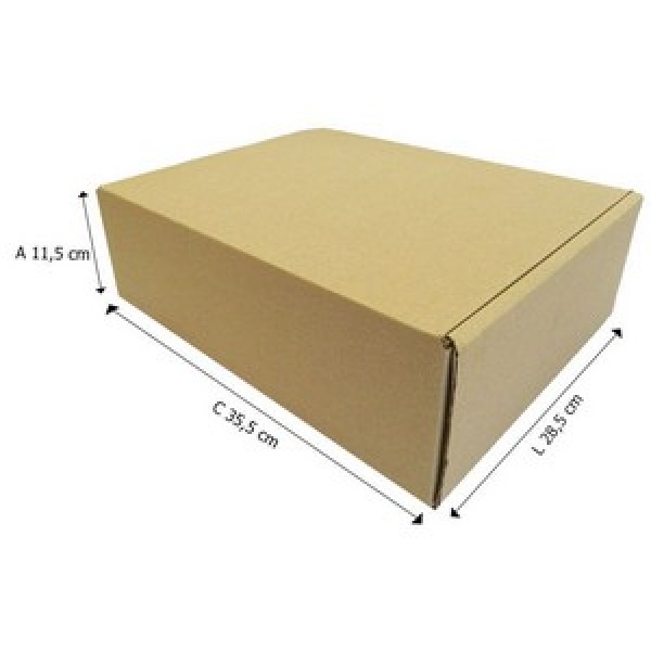 Caixa de papelão tipo maleta