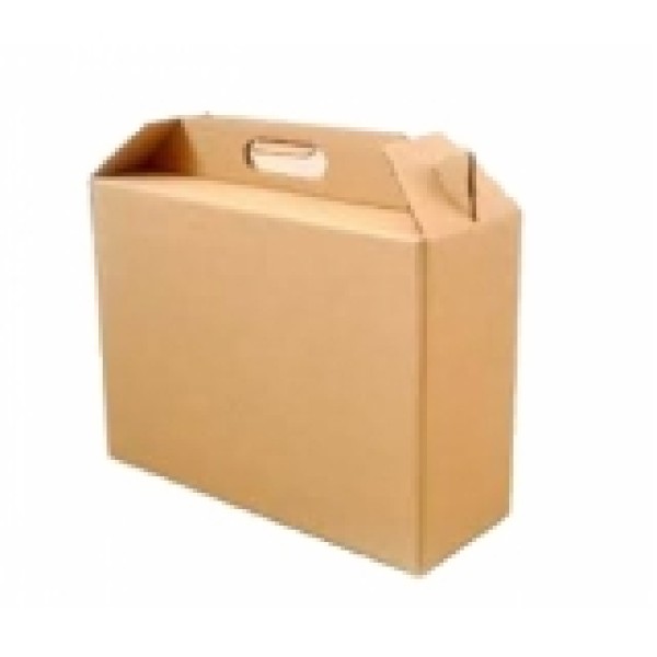 Caixa de papelão tipo maleta