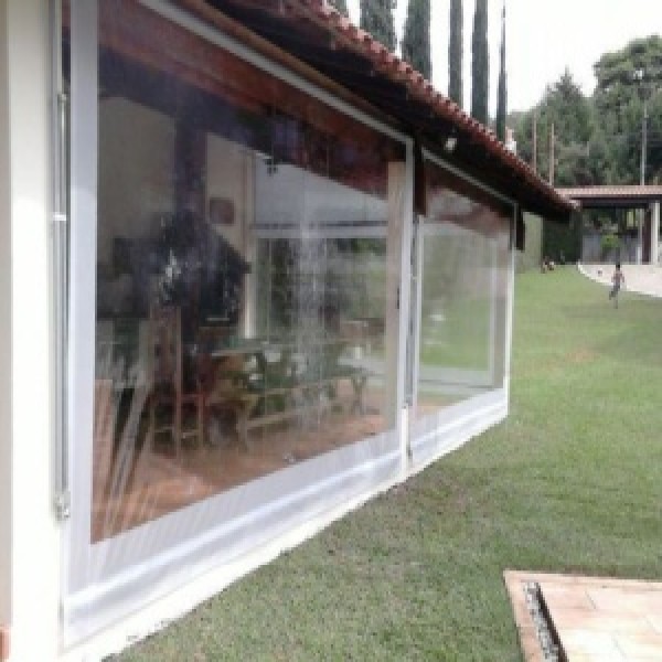 Lona cortina transparente