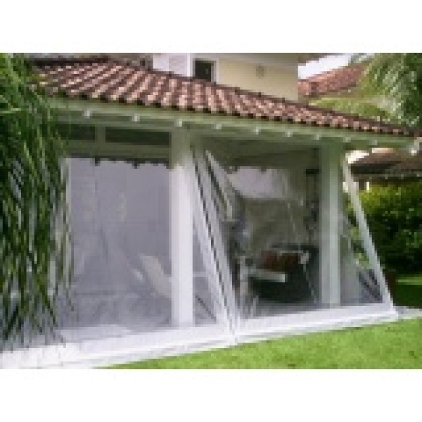 Lona cortina transparente