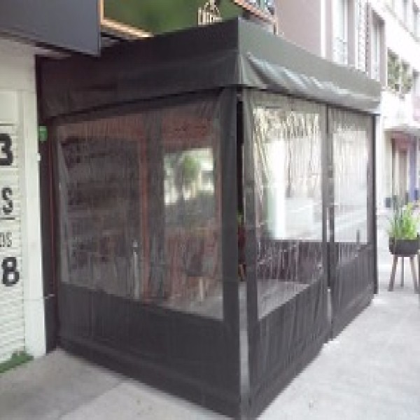 Lona cortina transparente