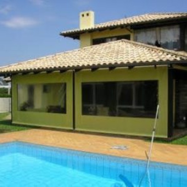 Lona cortina transparente