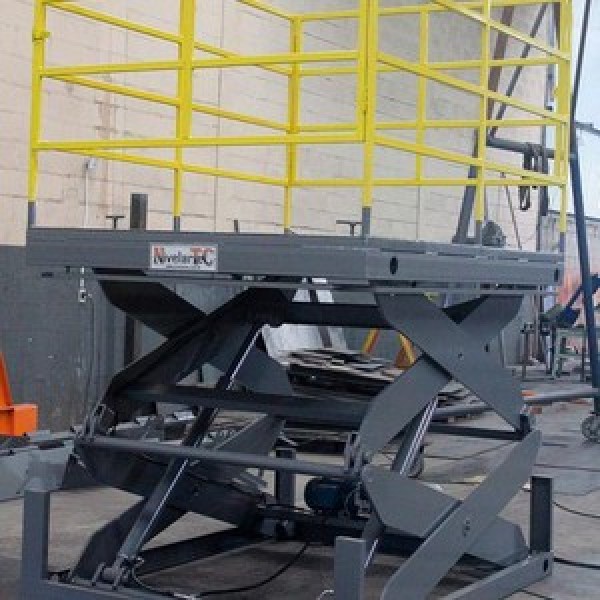 Plataforma ergonômica tipo u para paletização