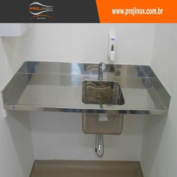  bancada de aço inox para laboratório