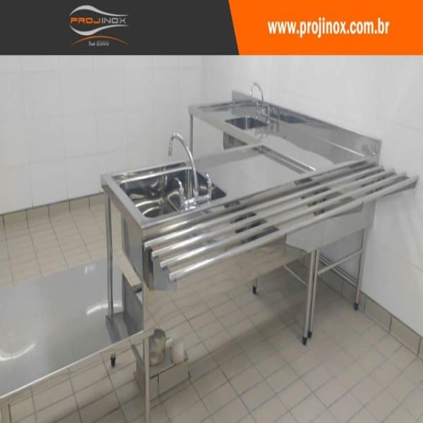 bancada de inox