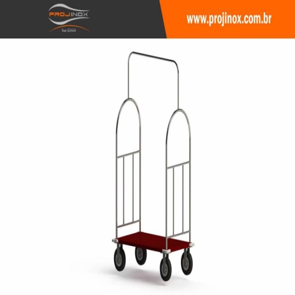 comprar carrinho de hotel em aço inox