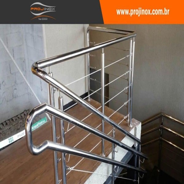 fabricante de corrimão aço inox