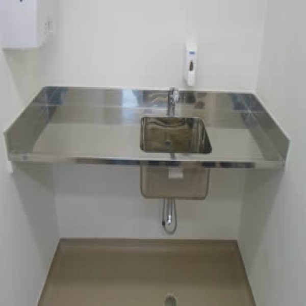 bancada de aço inox para laboratório