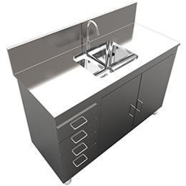 bancada de aço inox para laboratório
