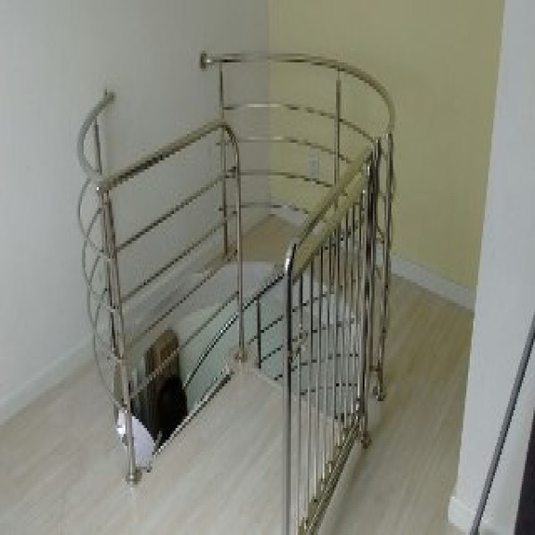 corrimão de inox para escada
