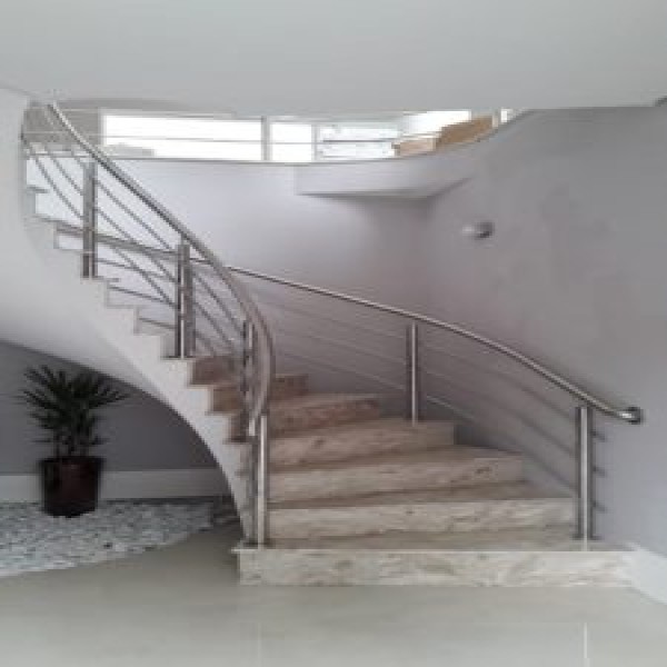 corrimão de inox para escada