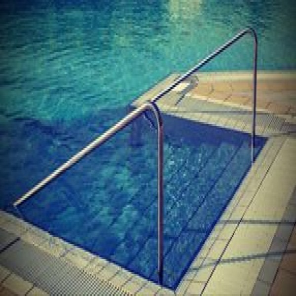 corrimão de inox para piscina