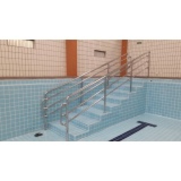 corrimão de inox para piscina