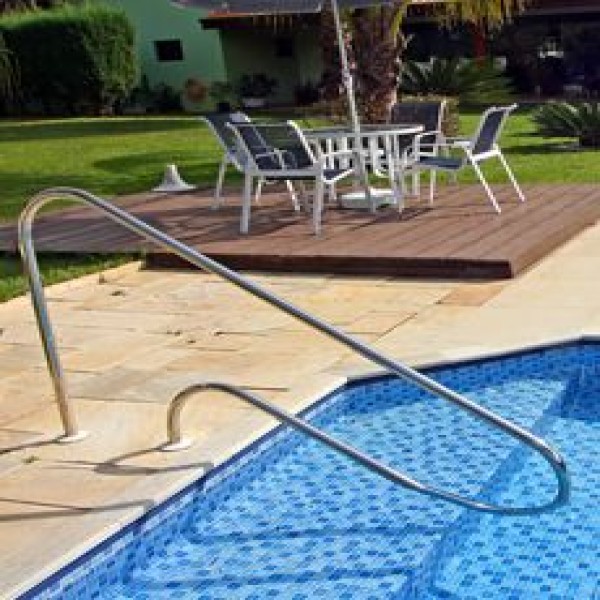 corrimão de inox para piscina