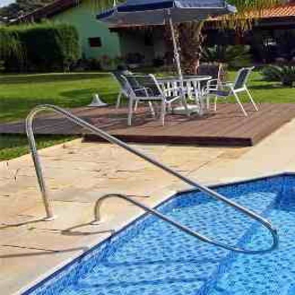 corrimão de inox para piscina