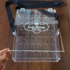 display em acrílico de parede a4