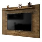 painel para tv de madeira rústica