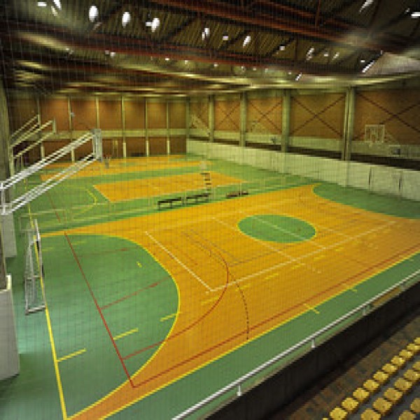 Quadra esportiva emborrachada
