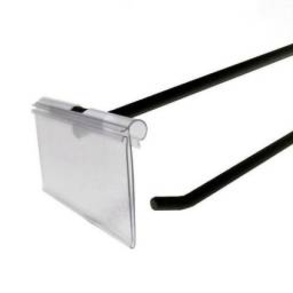 Porta etiqueta gancheira