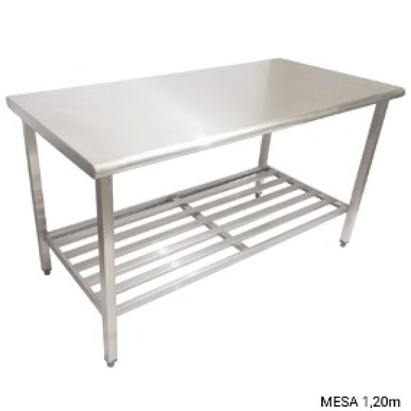 Bancada de inox para laboratório