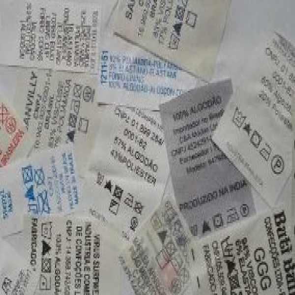 Etiqueta de composição nylon resinado