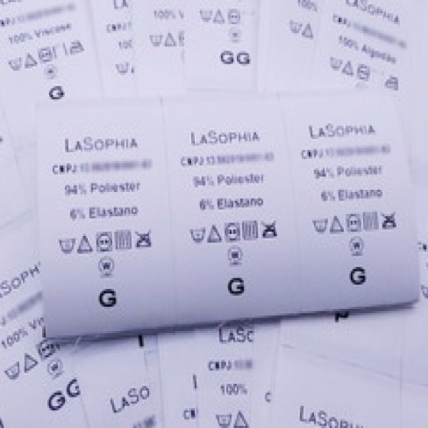 Etiqueta de composição nylon resinado