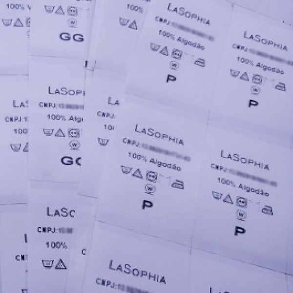 Etiqueta de composição nylon resinado
