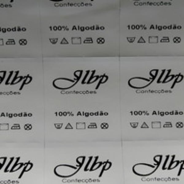 Etiqueta de composição nylon
