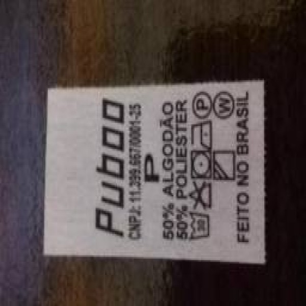 Etiqueta de composição preço