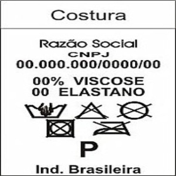 Etiqueta de composição têxtil
