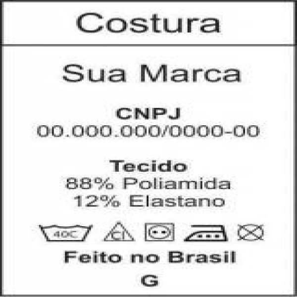 Etiqueta de composição têxtil