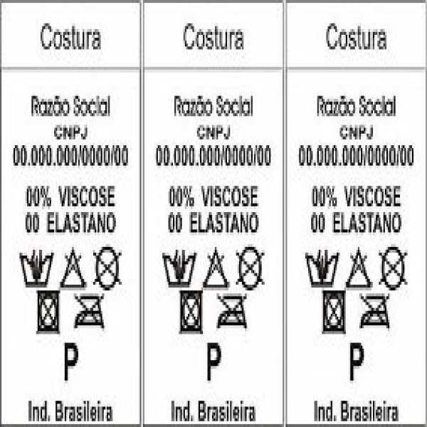 Etiqueta de composição têxtil