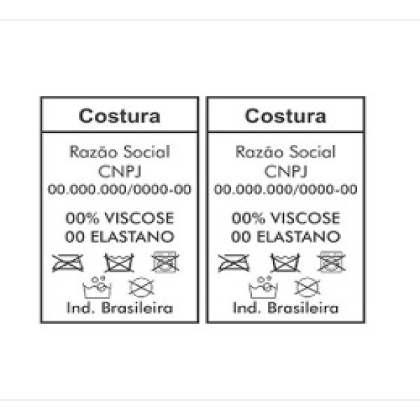 Etiqueta de composição têxtil