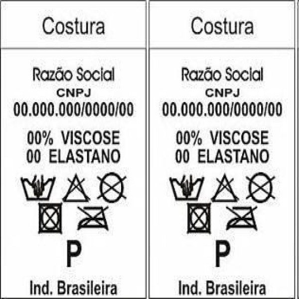 Etiqueta de composição