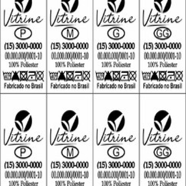 Etiqueta de composição