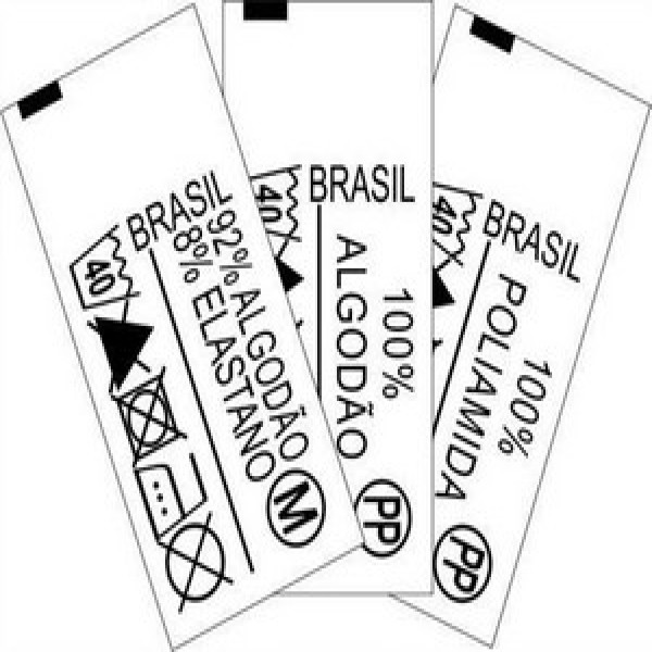 Etiqueta de composição