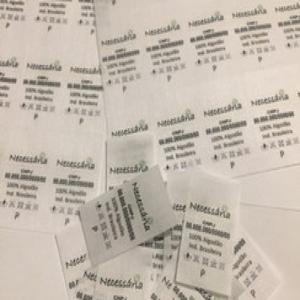 Etiqueta de composição