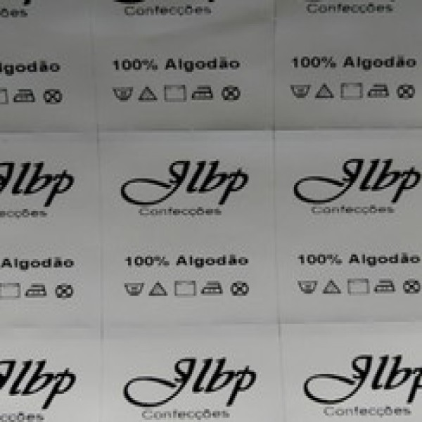 Etiqueta de nylon resinado