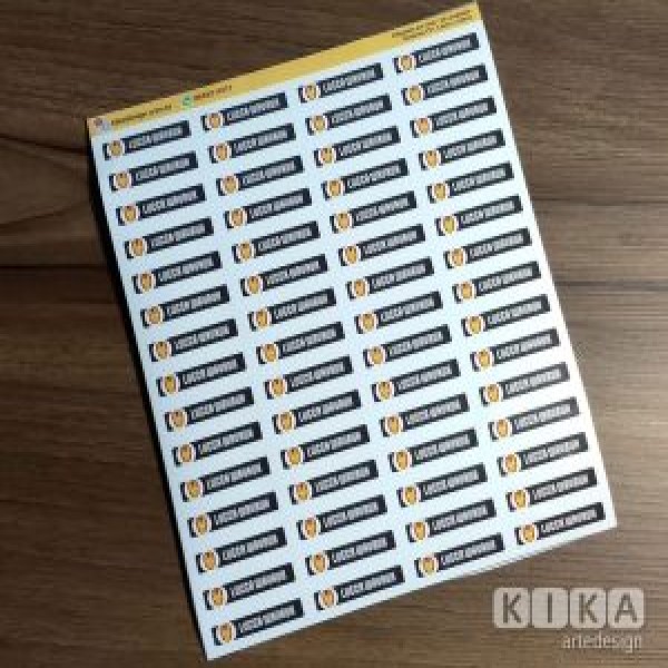 Etiqueta transfer para tecido